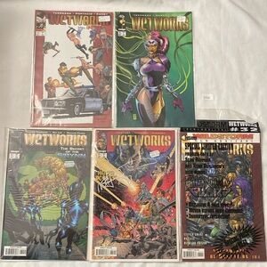Lot of 5 ~ WETWORKS ~ #12, #15, #30, #31(signed)  & #32(sealed) ~ Image Comics